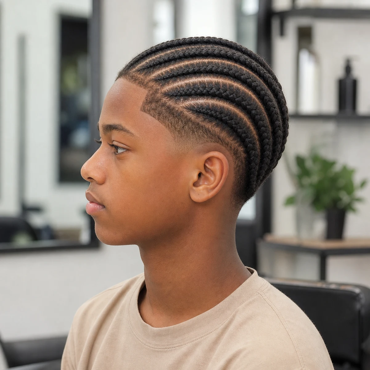 Six cornrows ado