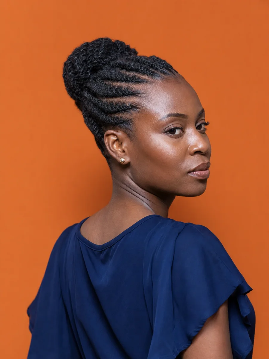Flat Twist Updo