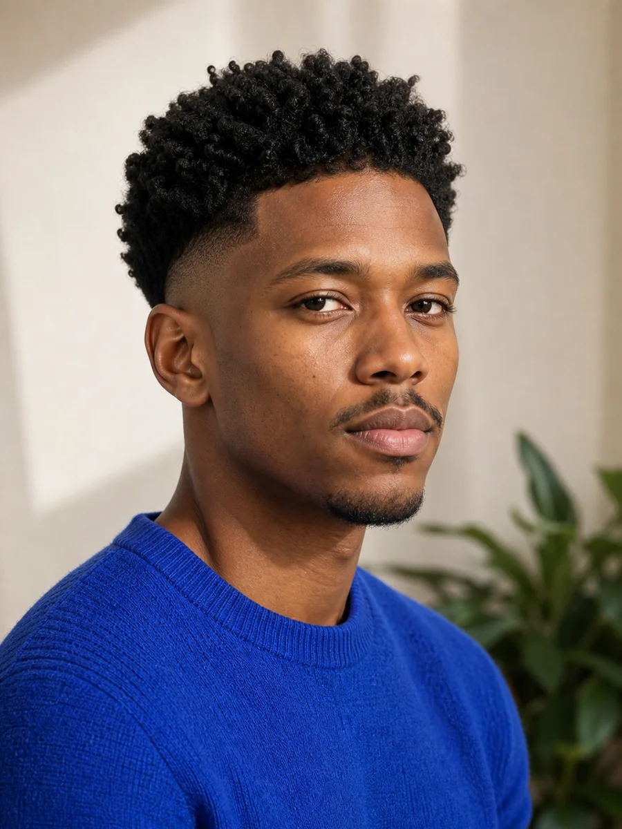 Temple Fade Curls